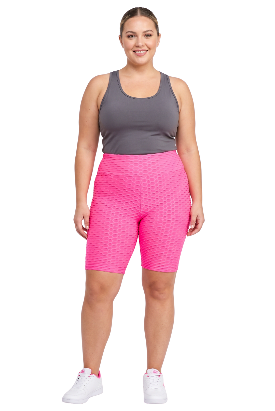 Wholesale Scrunch Butt High Waisted Plus Size Biker Shorts