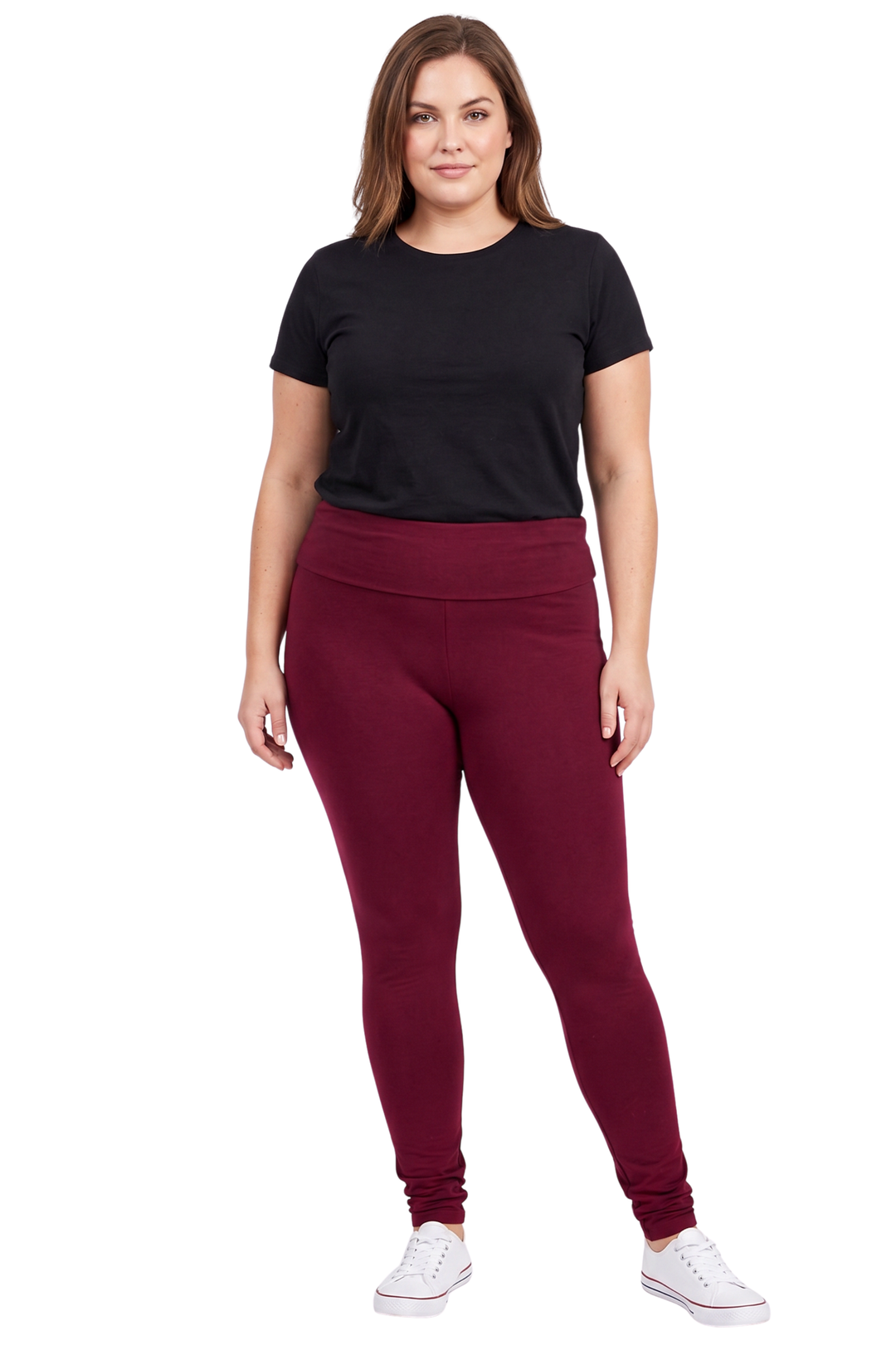 Wholesale High Waisted Cotton Plus Size Leggings