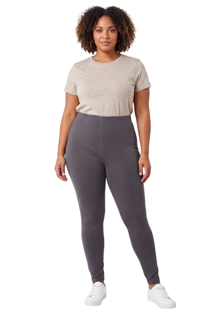 Wholesale Buttery Smooth Basic Solid Plus Size Leggings - EEVEE