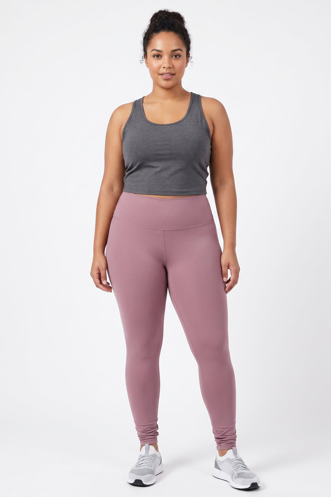 Wholesale Buttery Smooth Basic Solid High Waisted Plus Size Leggings - 5 Inch - New Mix