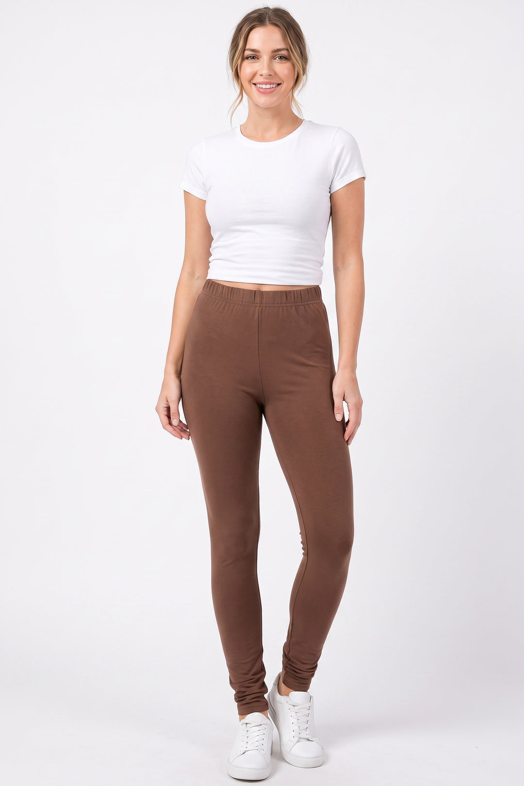 Wholesale Premium Fleece Lined Multi Size Solid Leggings - New Mix
