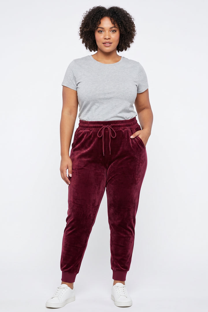 Wholesale Velour Comfy Plus Size Joggers
