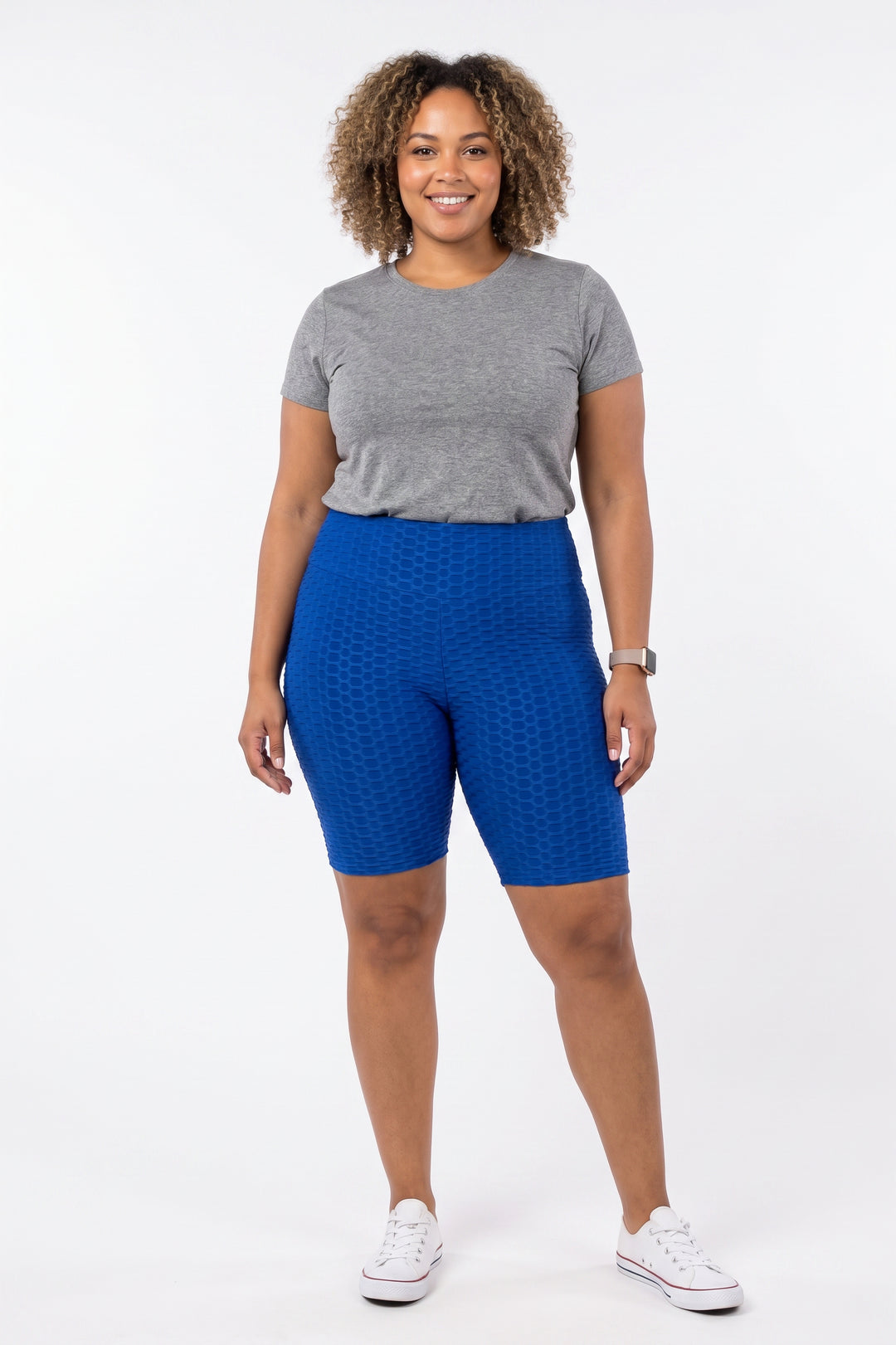 Wholesale Scrunch Butt High Waisted Plus Size Biker Shorts