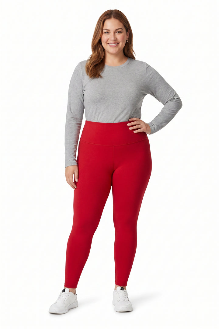 Wholesale Buttery Smooth Basic Solid High Waisted Plus Size Leggings - 5 Inch - New Mix