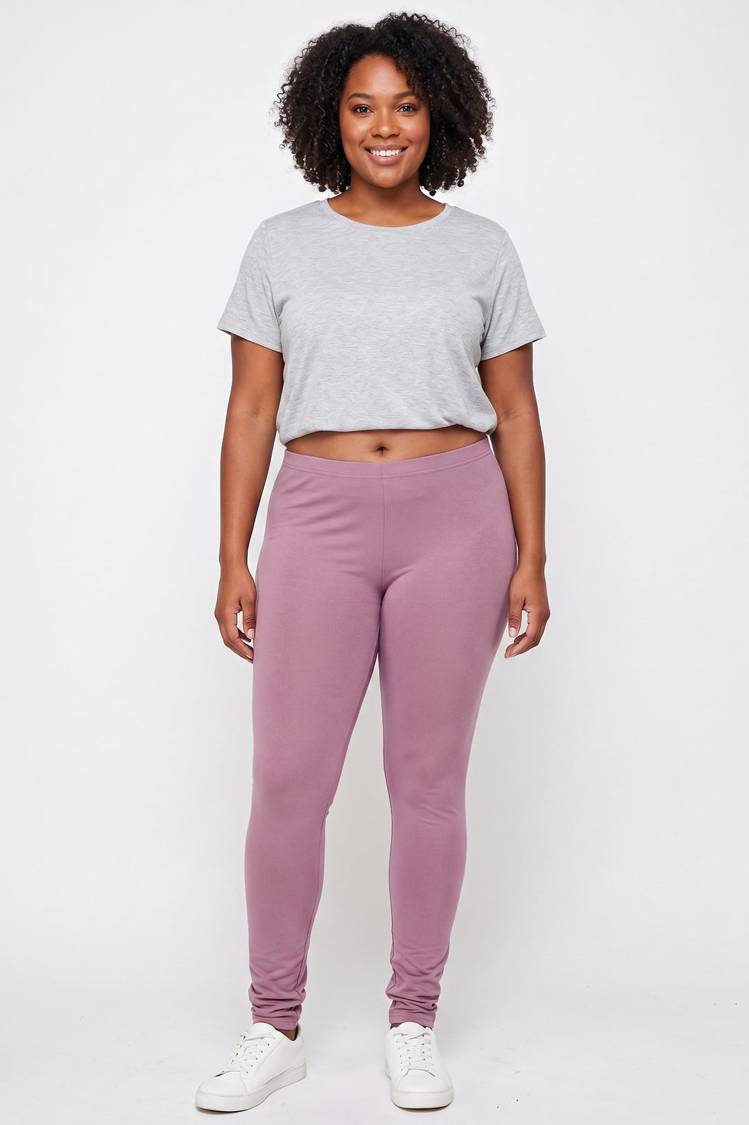 Wholesale Buttery Smooth Basic Solid Plus Size Leggings - EEVEE