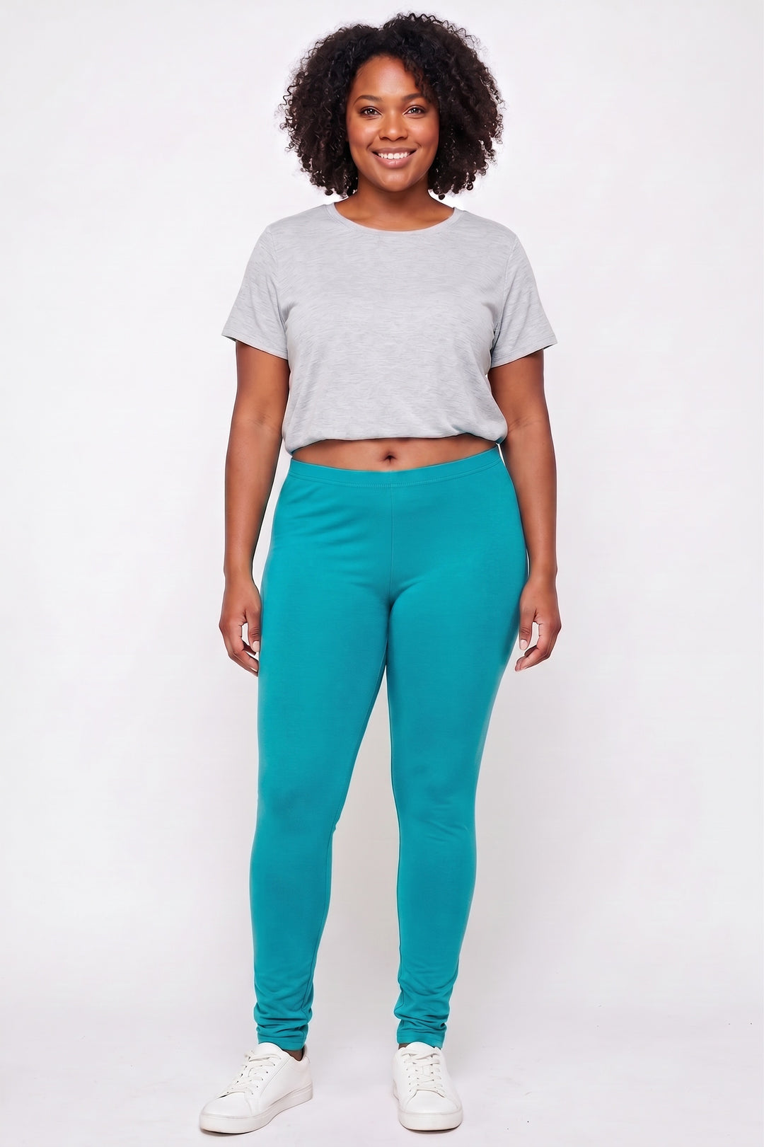 Wholesale Buttery Smooth Basic Solid Plus Size Leggings - EEVEE