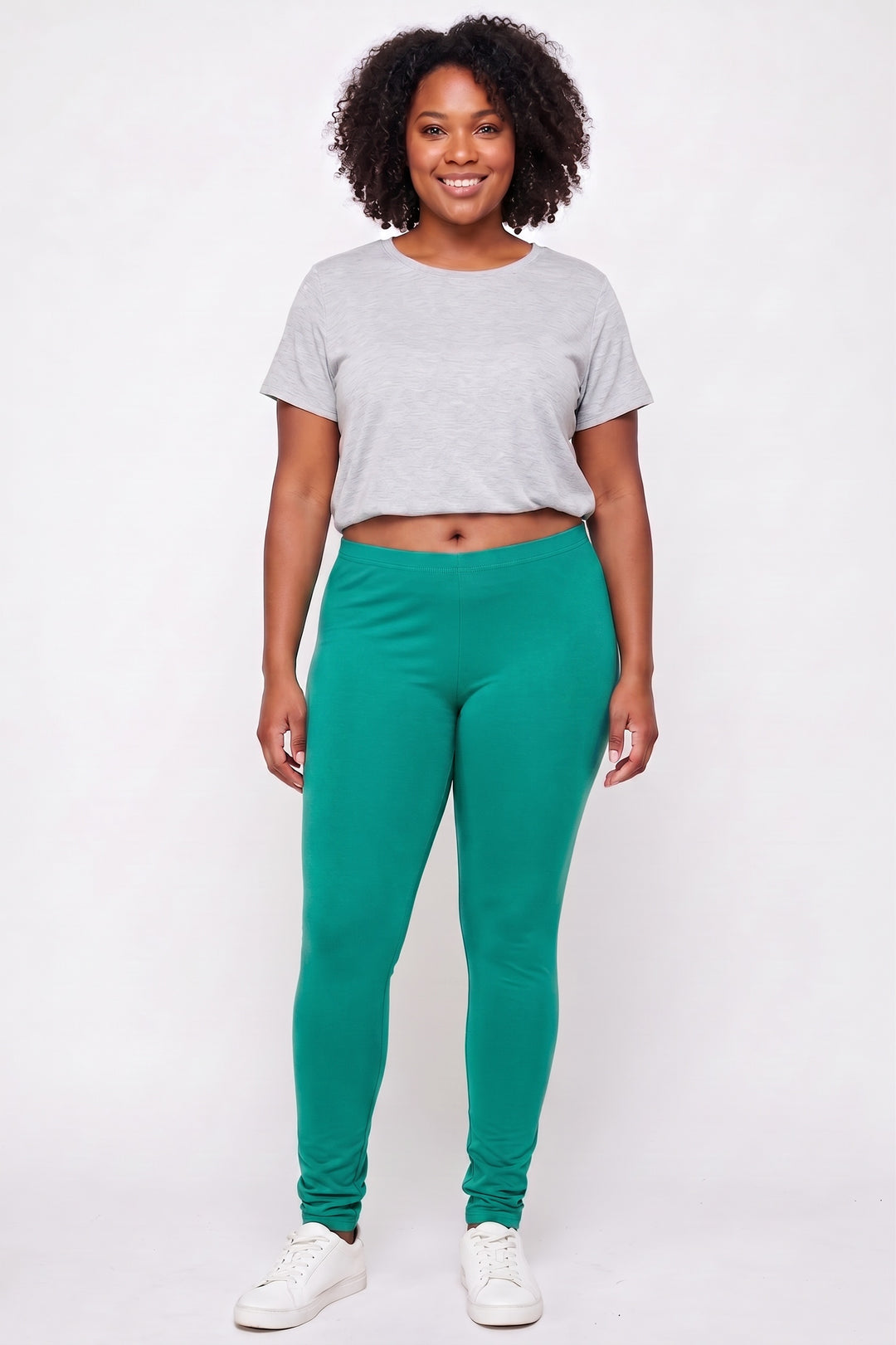 Wholesale Buttery Smooth Basic Solid Plus Size Leggings - EEVEE