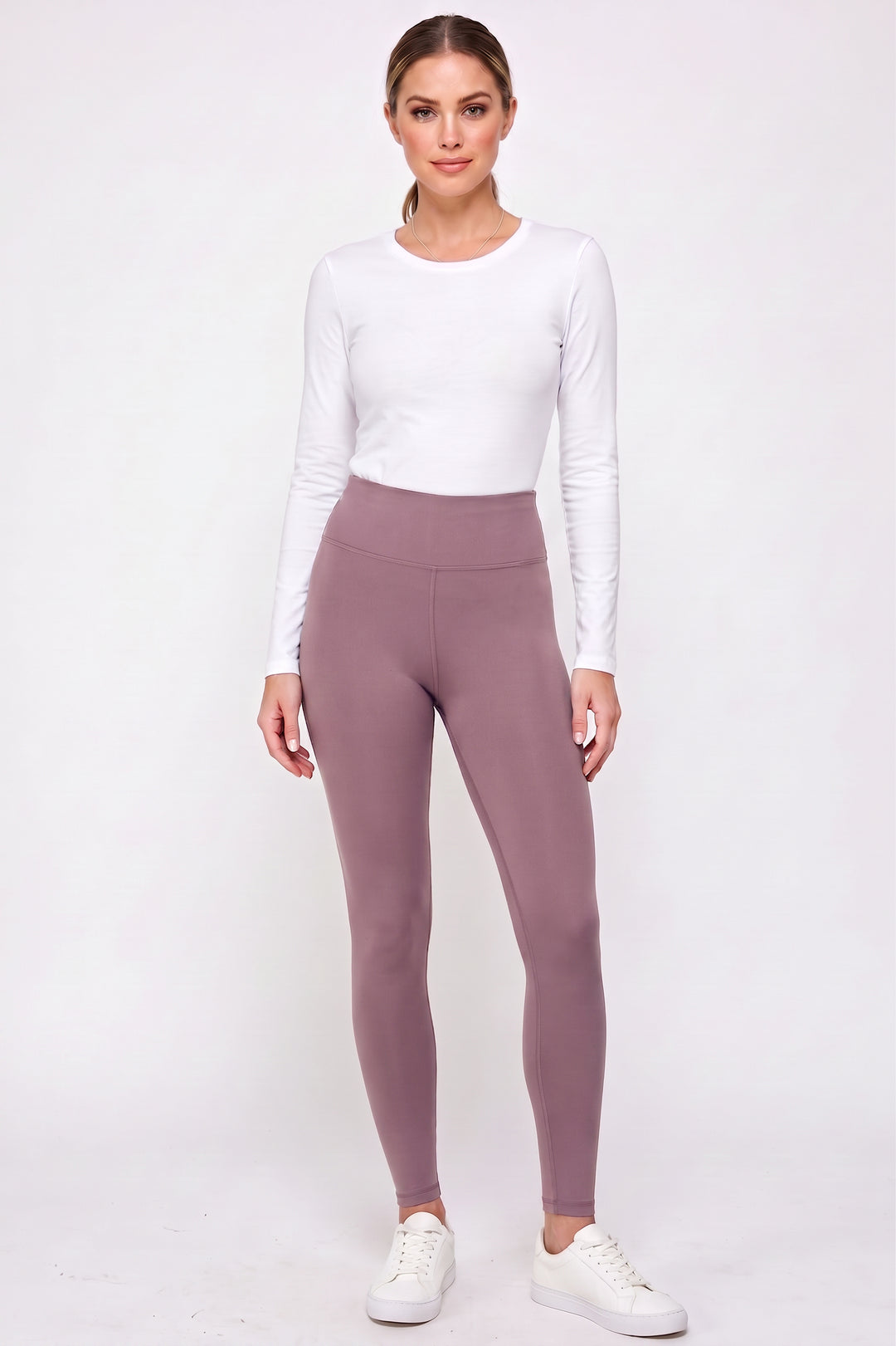 Wholesale Buttery Smooth Basic Solid High Waisted Leggings - 3 Inch - EEVEE