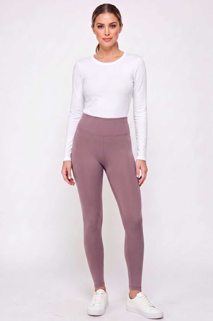 Wholesale Buttery Smooth Basic Solid High Waisted Leggings - 3 Inch - EEVEE