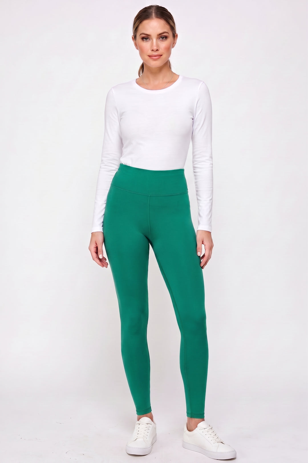 Wholesale Buttery Smooth Basic Solid High Waisted Leggings - 3 Inch - EEVEE
