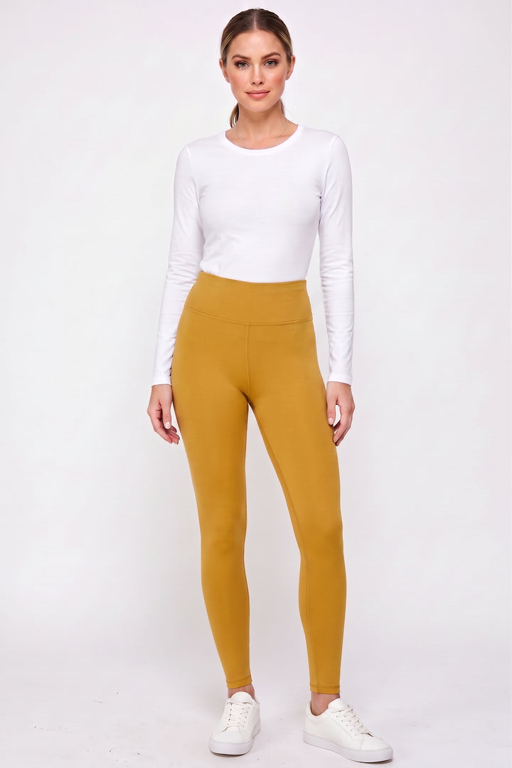 Wholesale Buttery Smooth Basic Solid High Waisted Leggings - 3 Inch - EEVEE