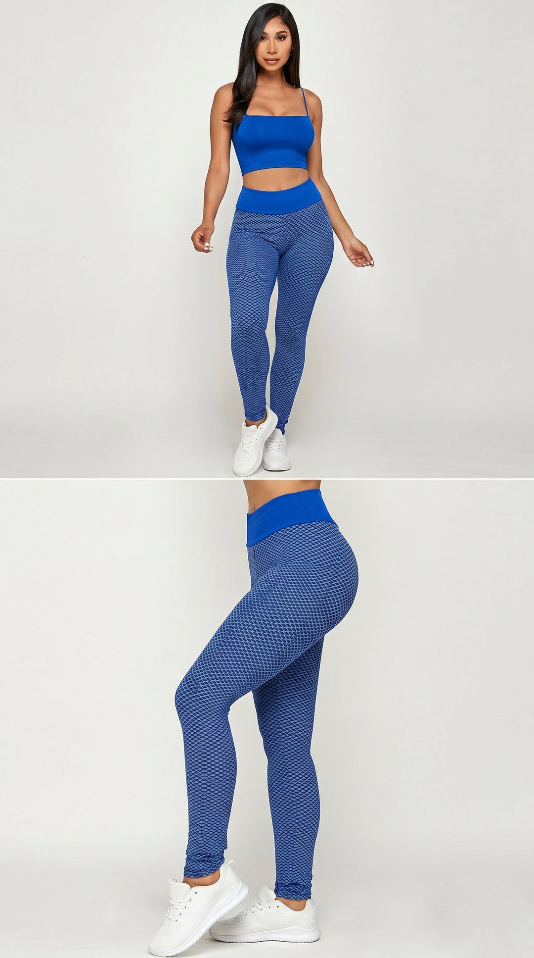 Wholesale Contrast Textured Scrunch Butt Leggings - NO POCKETS