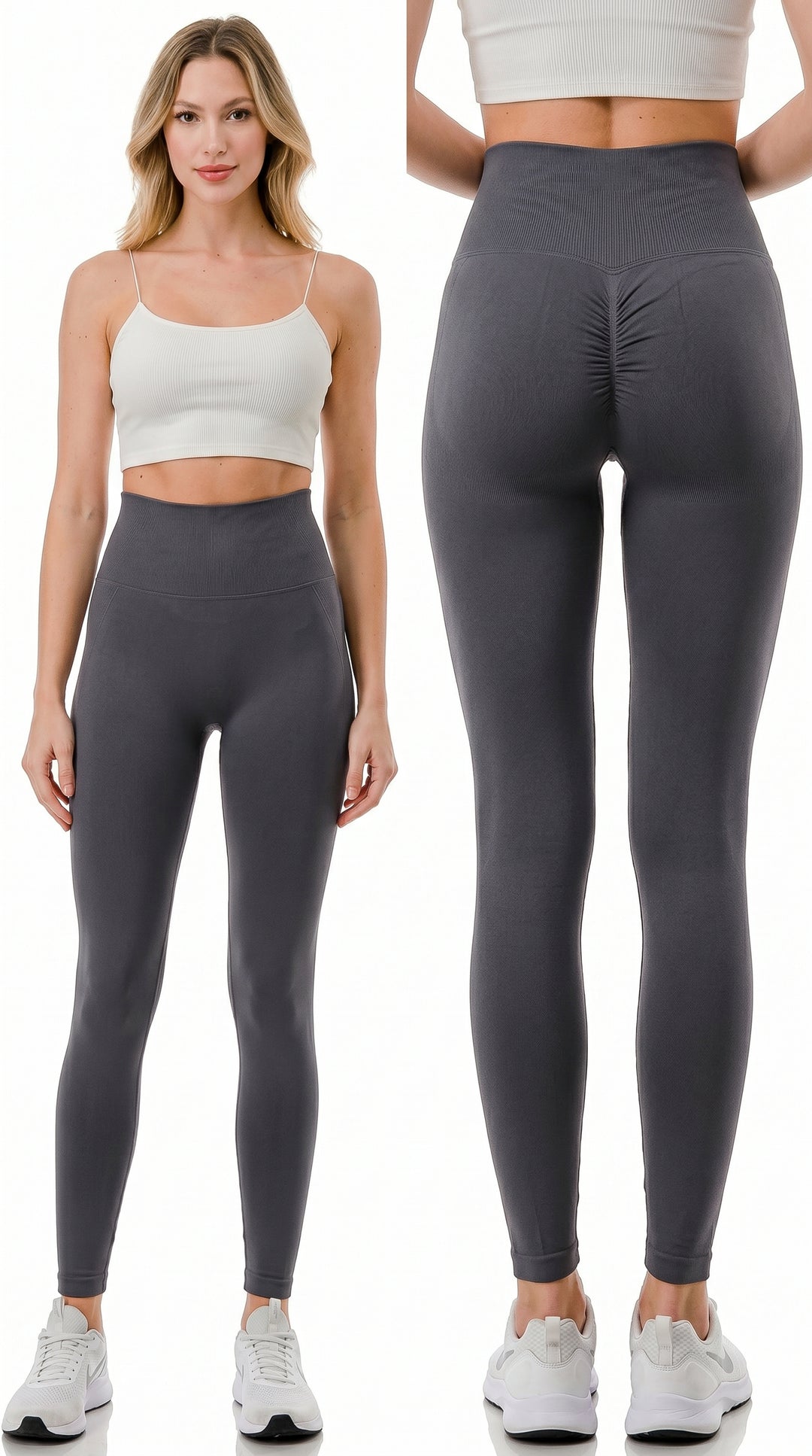 Wholesale Full Length Nylon Spandex Butt Lift Leggings