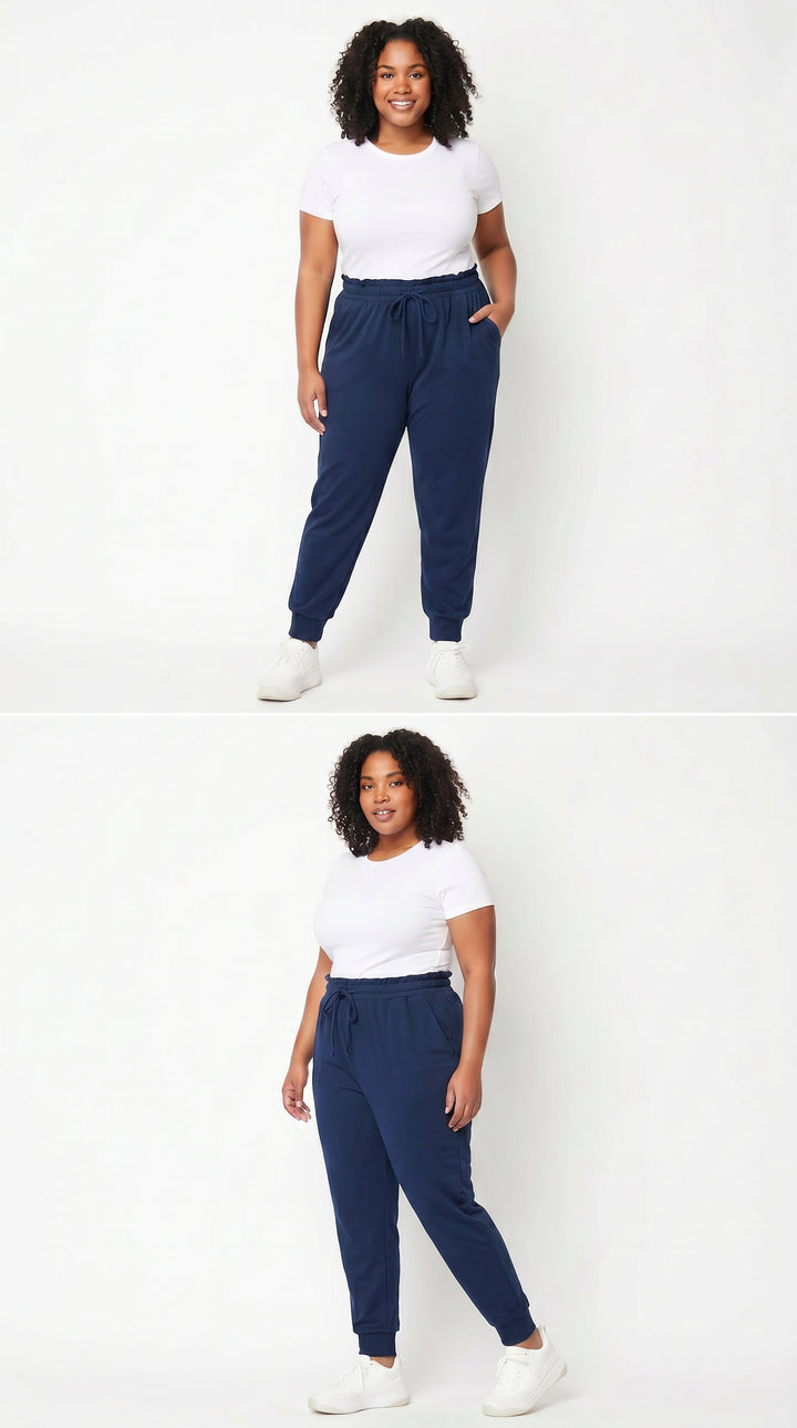 Wholesale Buttery Smooth Basic Solid Plus Size Joggers - New Mix