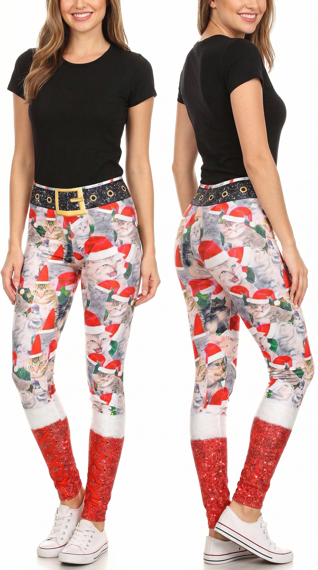 Wholesale Jolly Christmas Cats and Dogs Leggings