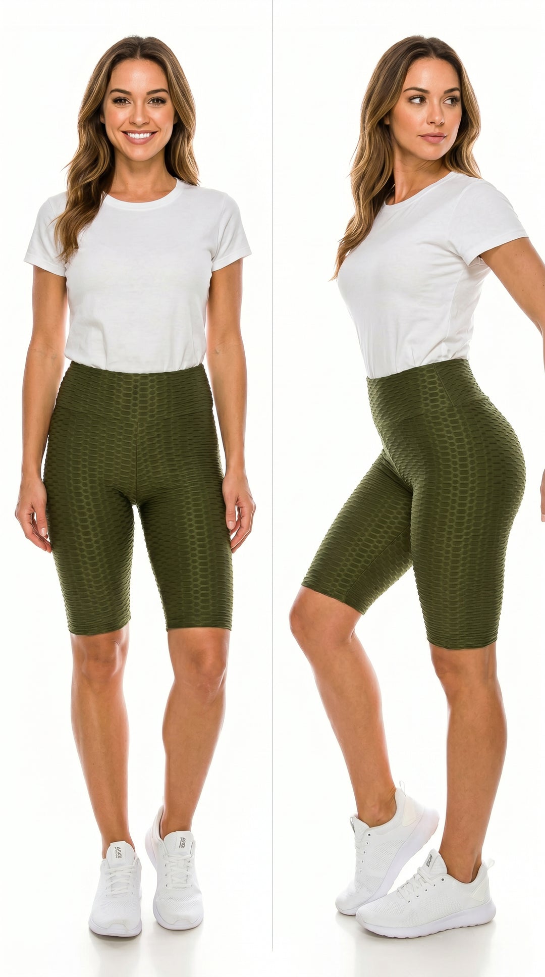 Wholesale Scrunch Butt High Waisted Sport Biker Shorts