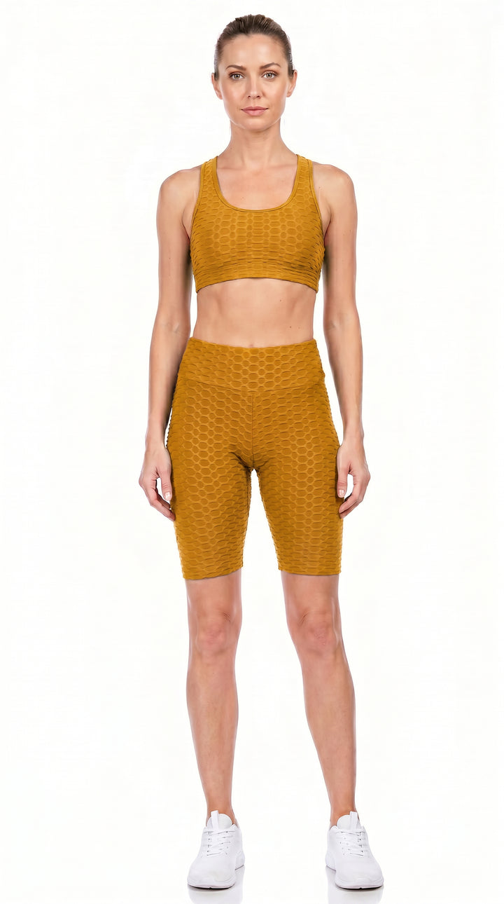 Wholesale Scrunch Butt High Waisted Sport Shorts with Pockets