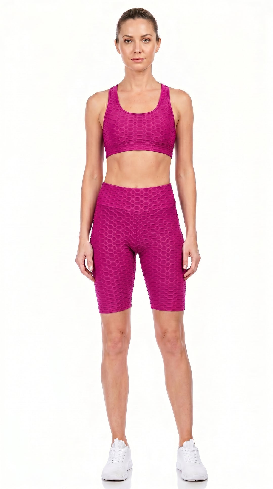 Wholesale Scrunch Butt High Waisted Sport Shorts with Pockets