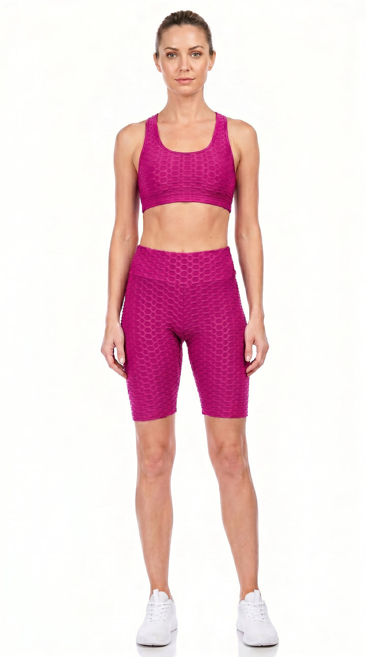 Wholesale Scrunch Butt High Waisted Sport Shorts with Pockets
