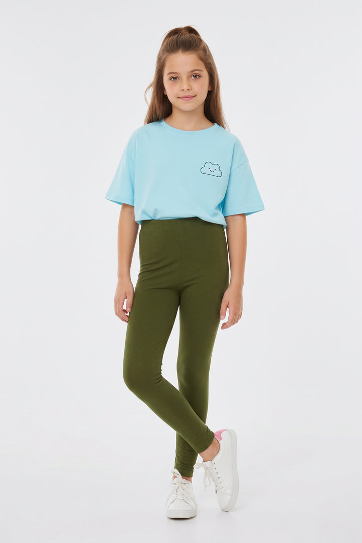 Wholesale Buttery Soft Kids Solid Basic Leggings