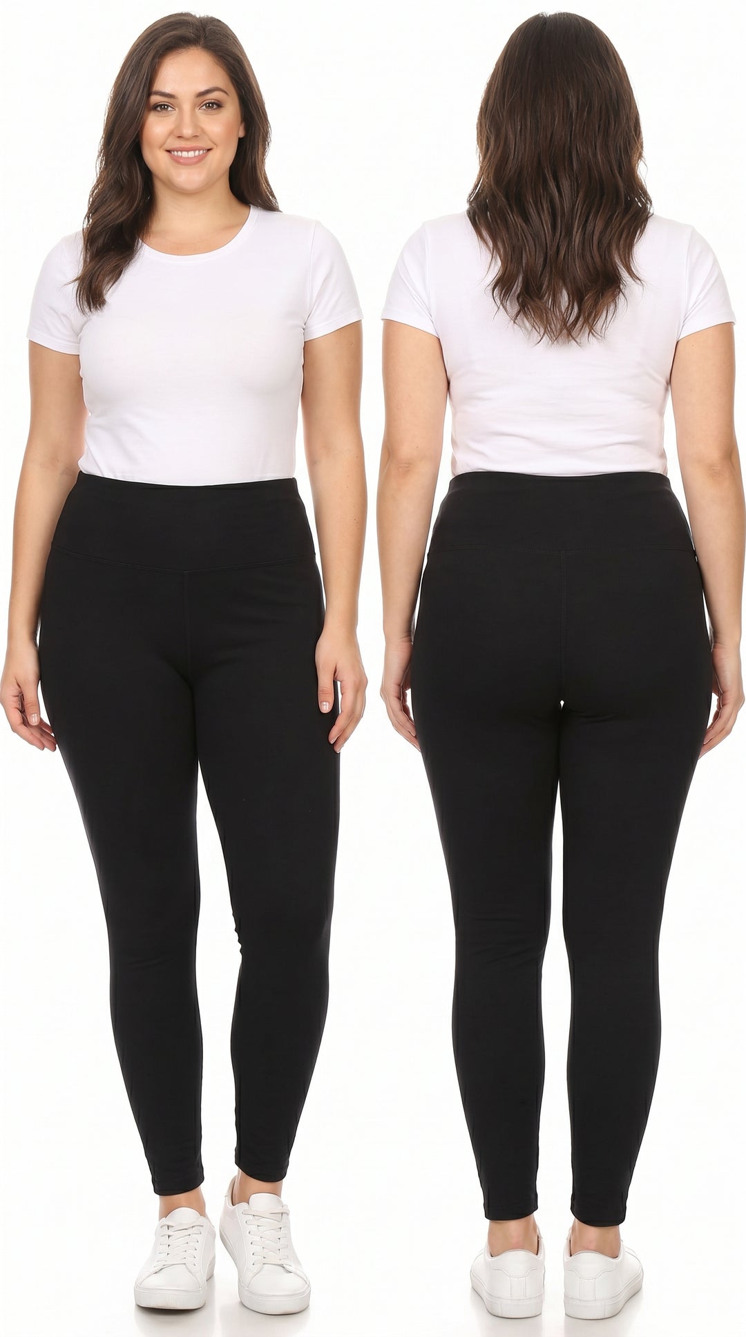 Wholesale High Waisted Fleece Lined Leggings - 5 Inch - New Mix