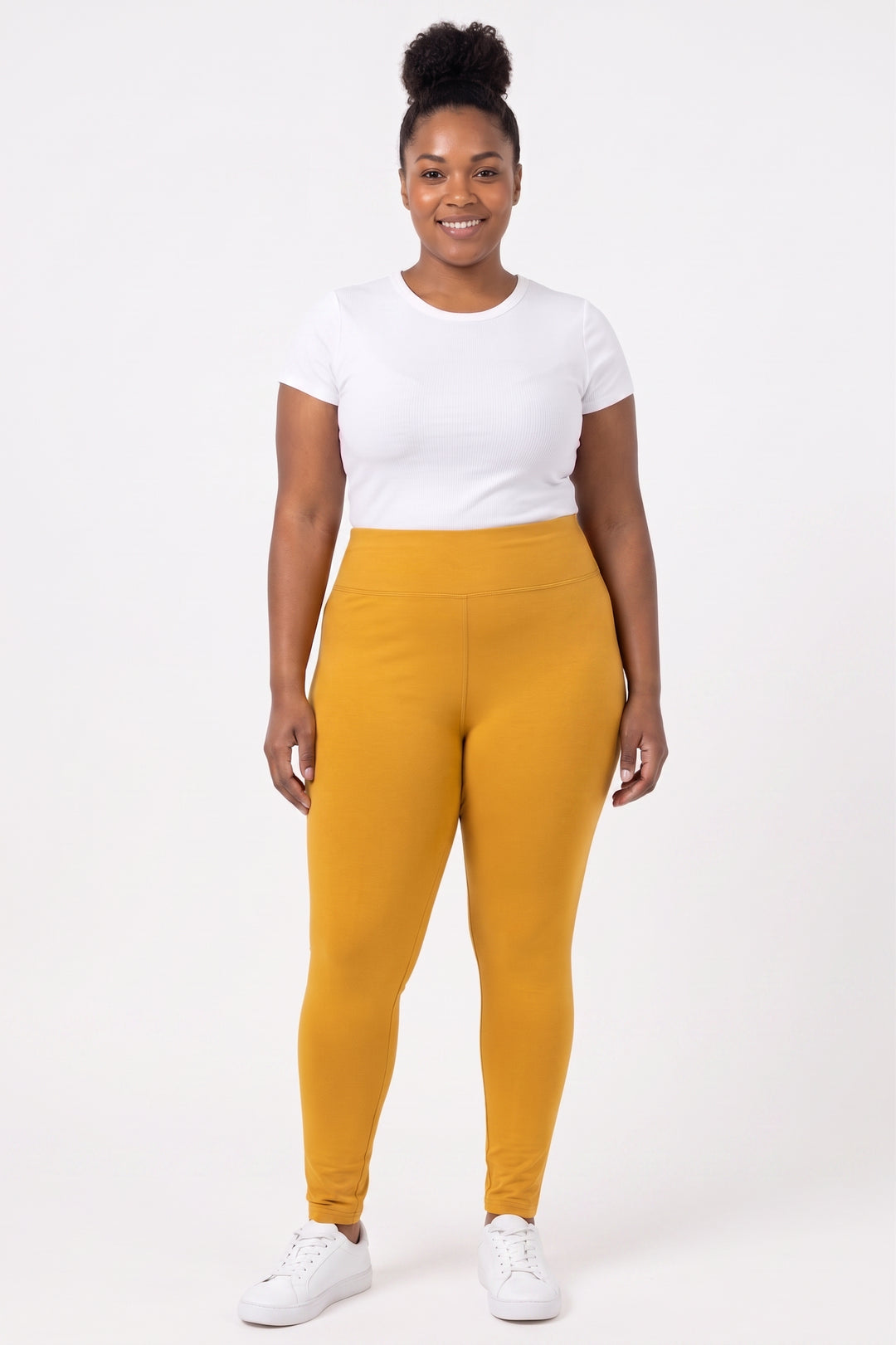 Wholesale Buttery Smooth Basic Solid High Waisted Extra Plus Size Leggings - 3 Inch - 3X-5X - New Mix