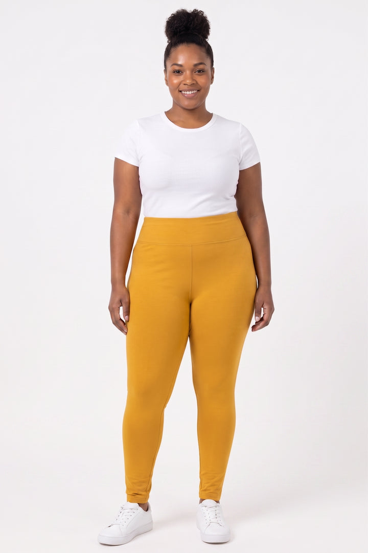 Wholesale Buttery Smooth Basic Solid High Waisted Extra Plus Size Leggings - 3 Inch - 3X-5X - New Mix