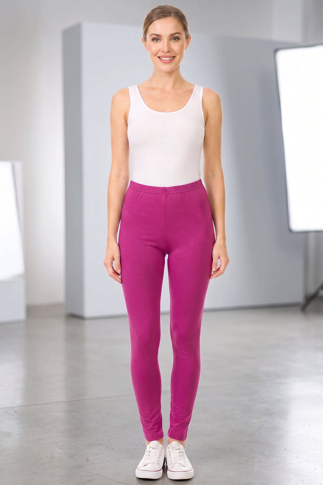 Wholesale Buttery Smooth Basic Solid Leggings - New Mix