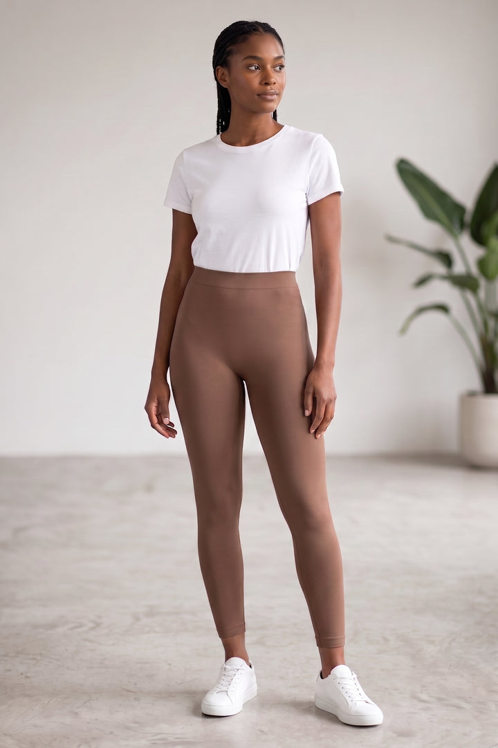 Wholesale Premium Nylon Spandex Solid Basic Plus Size Leggings