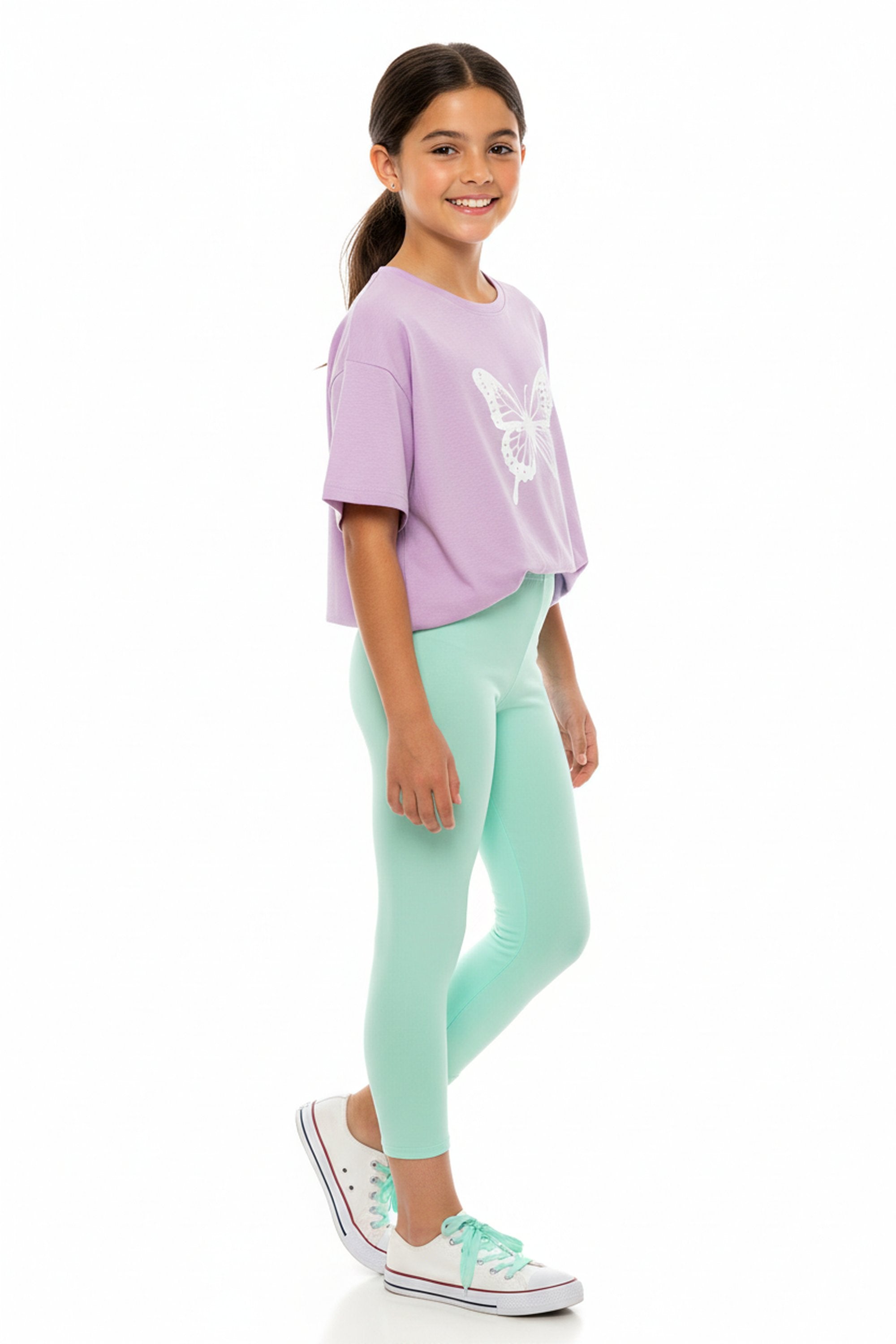 Wholesale Buttery Soft Solid Basic Kids Leggings - USA Fashion