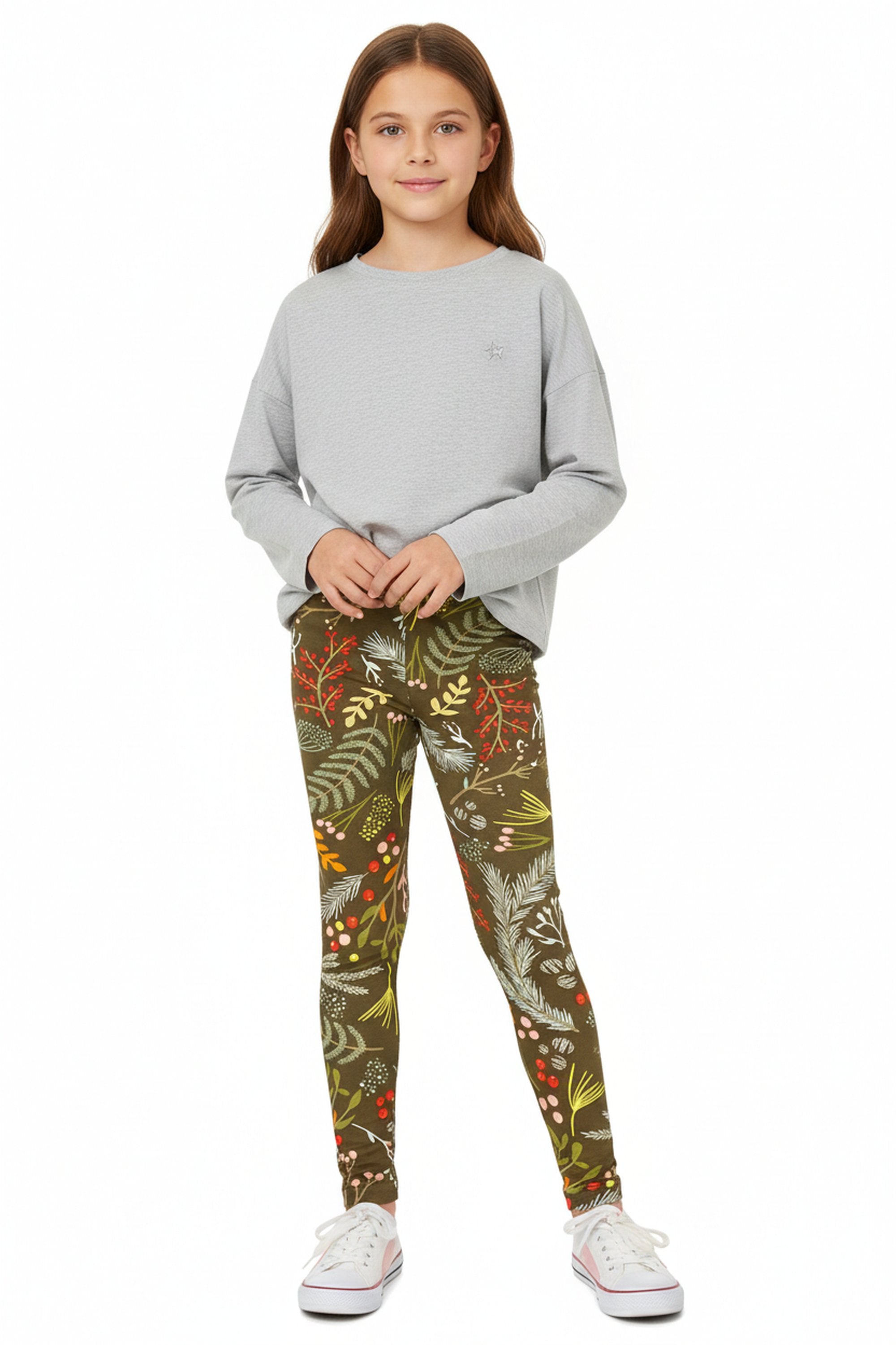 Wholesale Buttery Soft Olive Garden Kids Leggings
