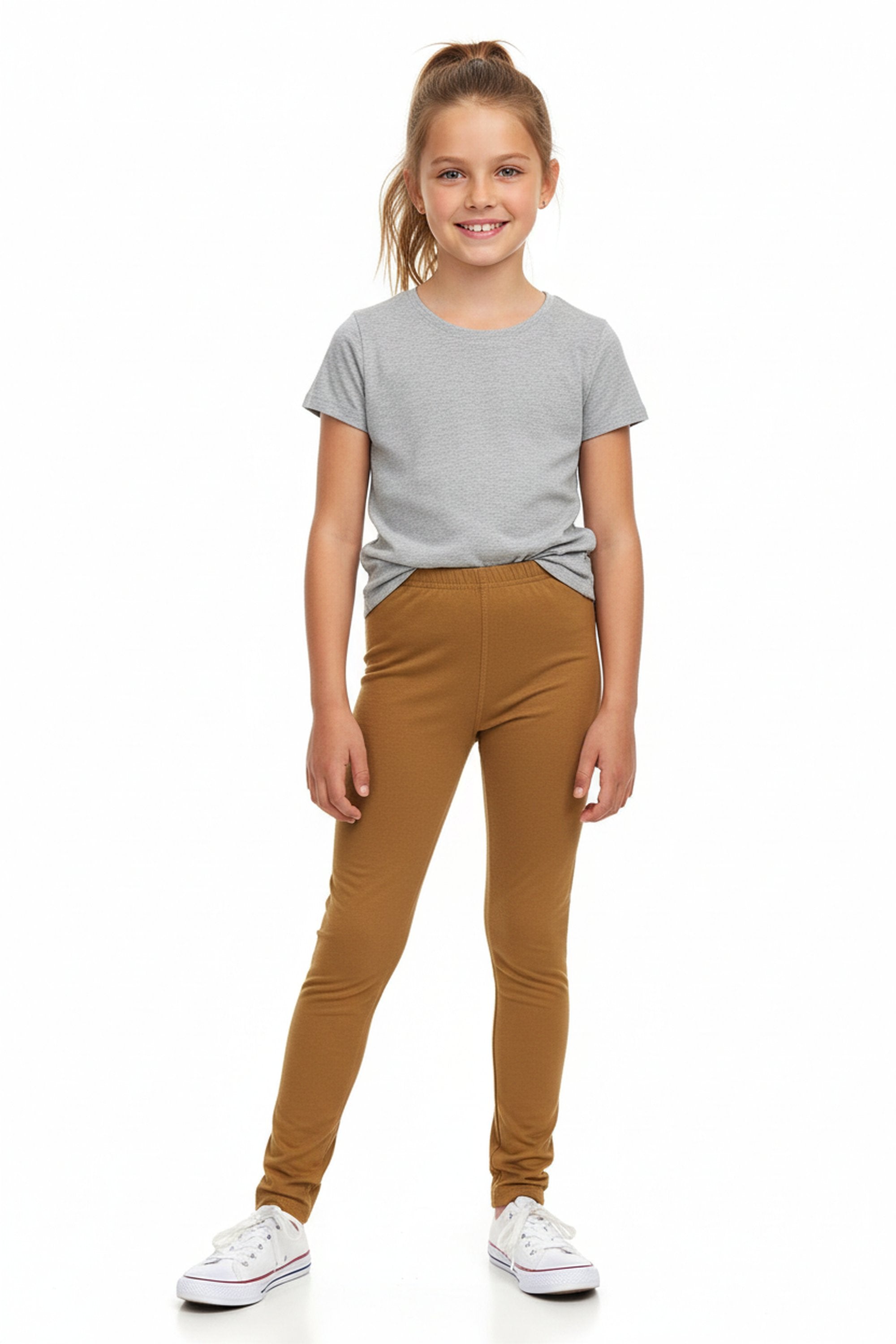Wholesale Buttery Soft Solid Basic Kids Leggings