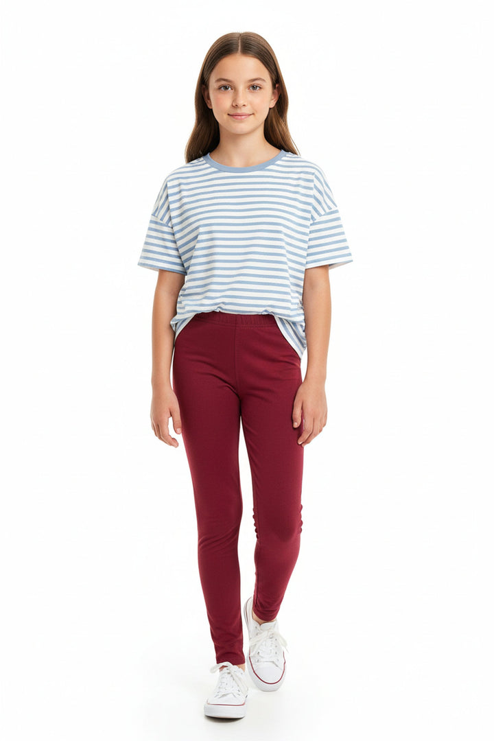 Wholesale Buttery Soft Solid Basic Kids Leggings