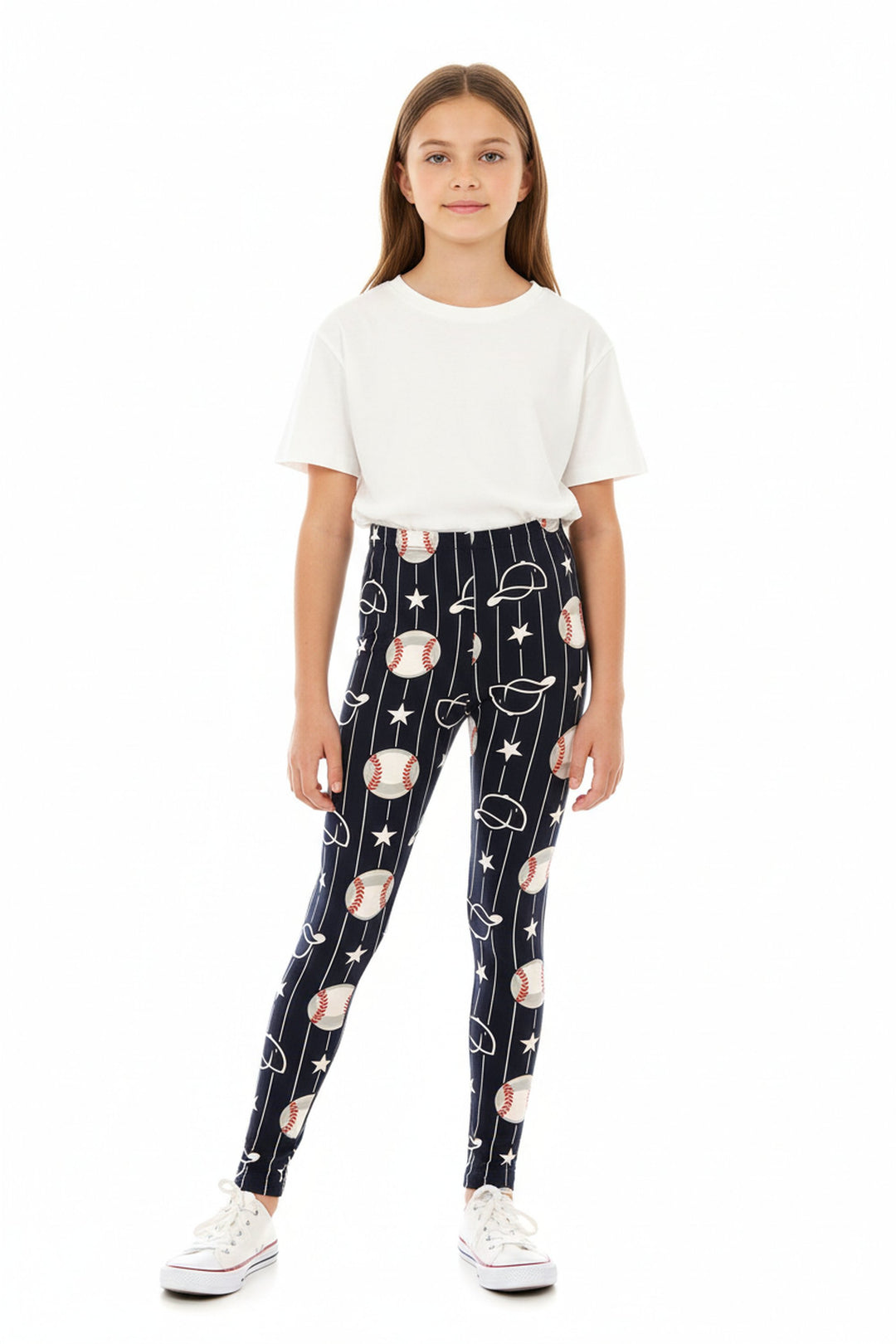 Wholesale Buttery Soft I Love Baseball Kids Leggings