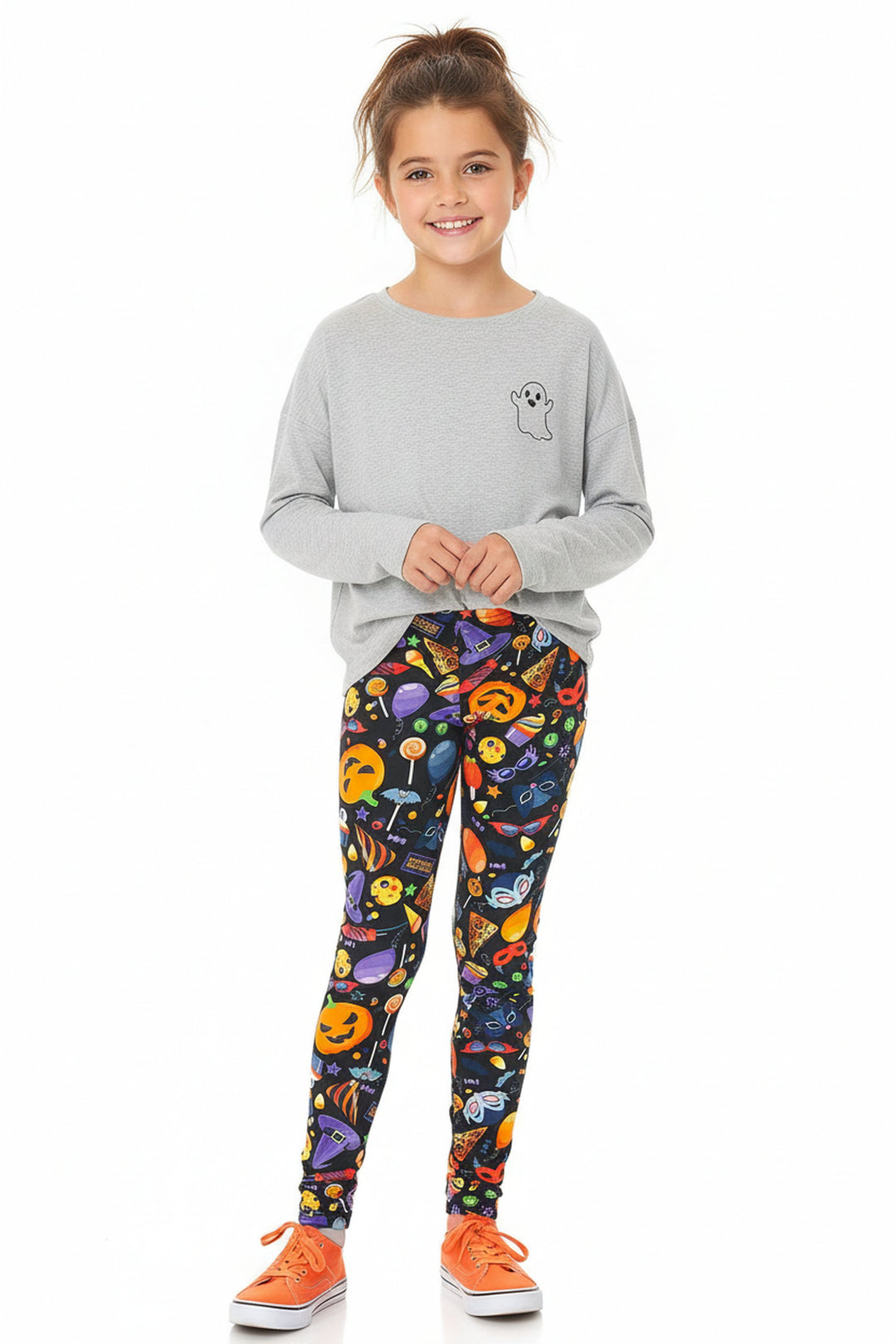 Wholesale Buttery Soft Halloween Medley Kids Leggings