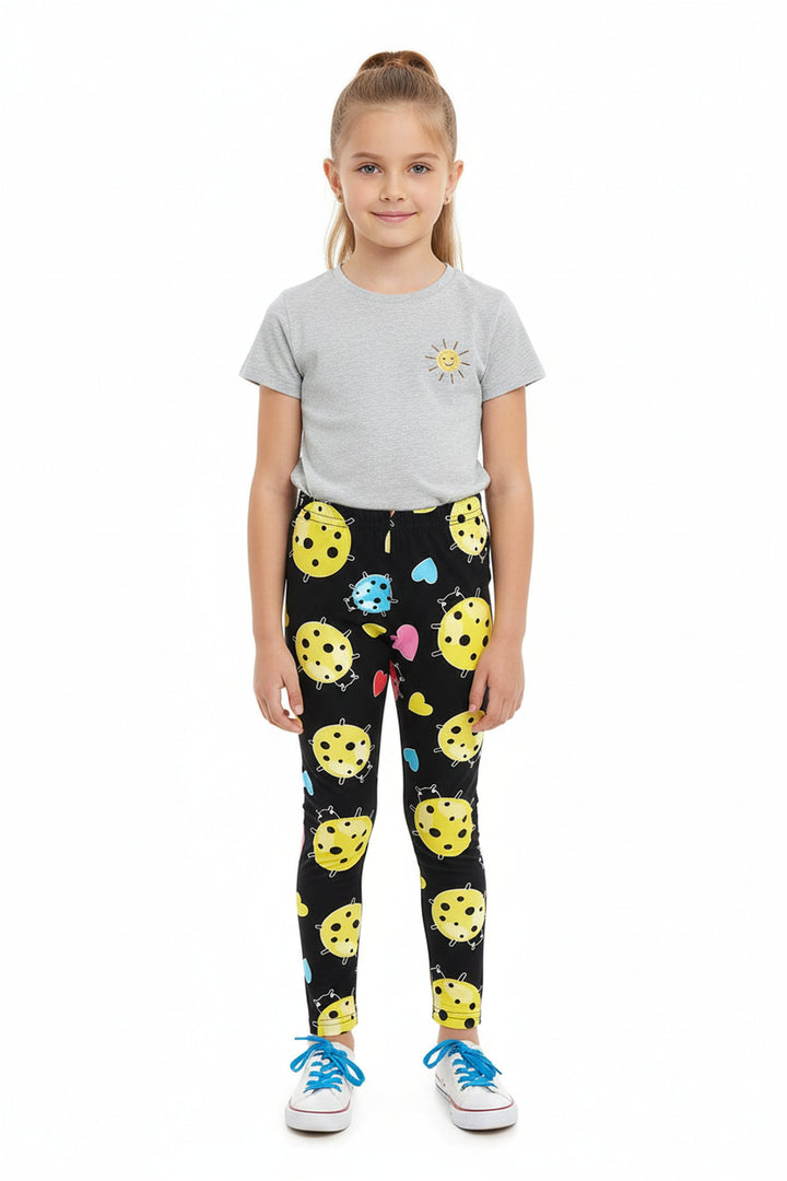 Wholesale Buttery Soft Ladybugs and Hearts Kids Leggings