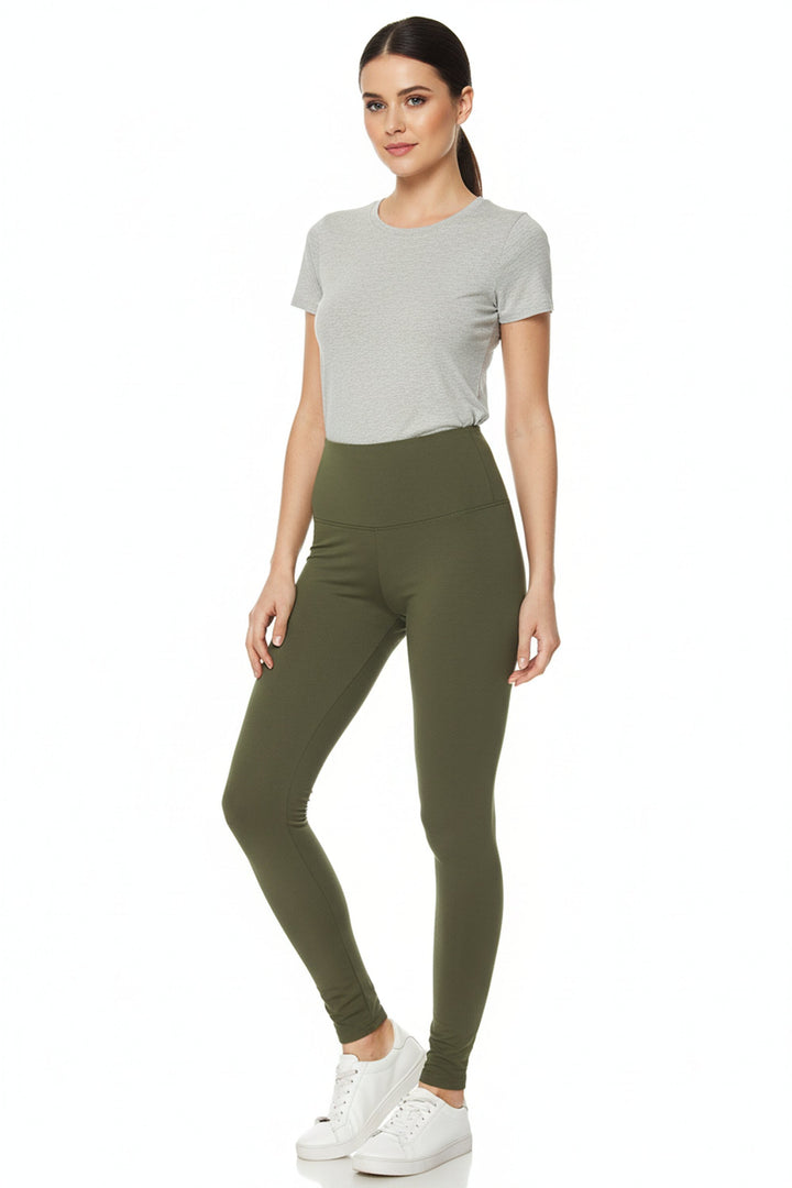Wholesale Buttery Smooth Basic Solid High Waisted Leggings - Extra Plus Size - 5 Inch - 3XL 4XL 5XL