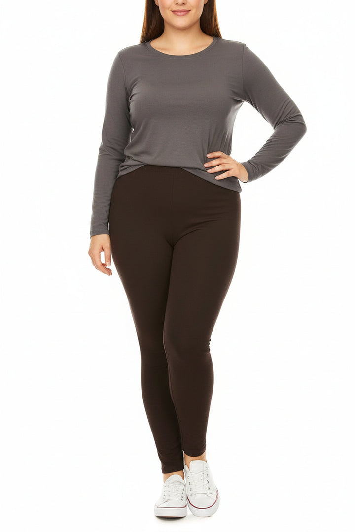 Wholesale Buttery Smooth Basic Solid Extra Plus Size Leggings - 3X-5X - New Mix