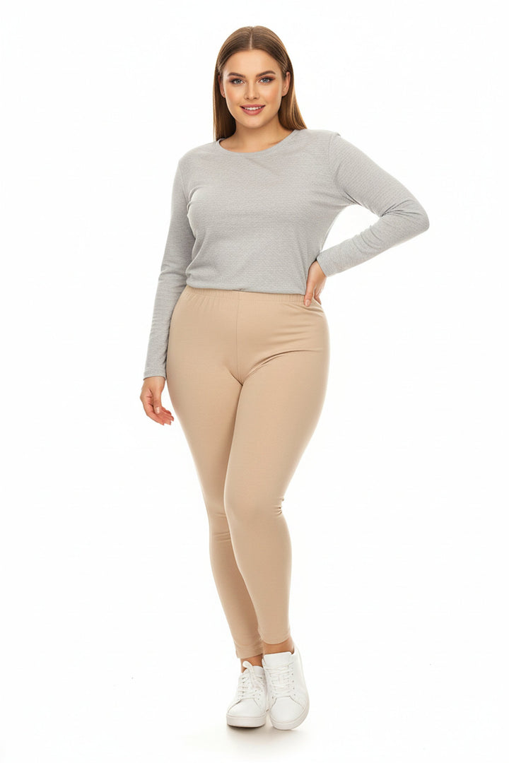 Wholesale Buttery Smooth Basic Solid Extra Plus Size Leggings - 3X-5X - New Mix