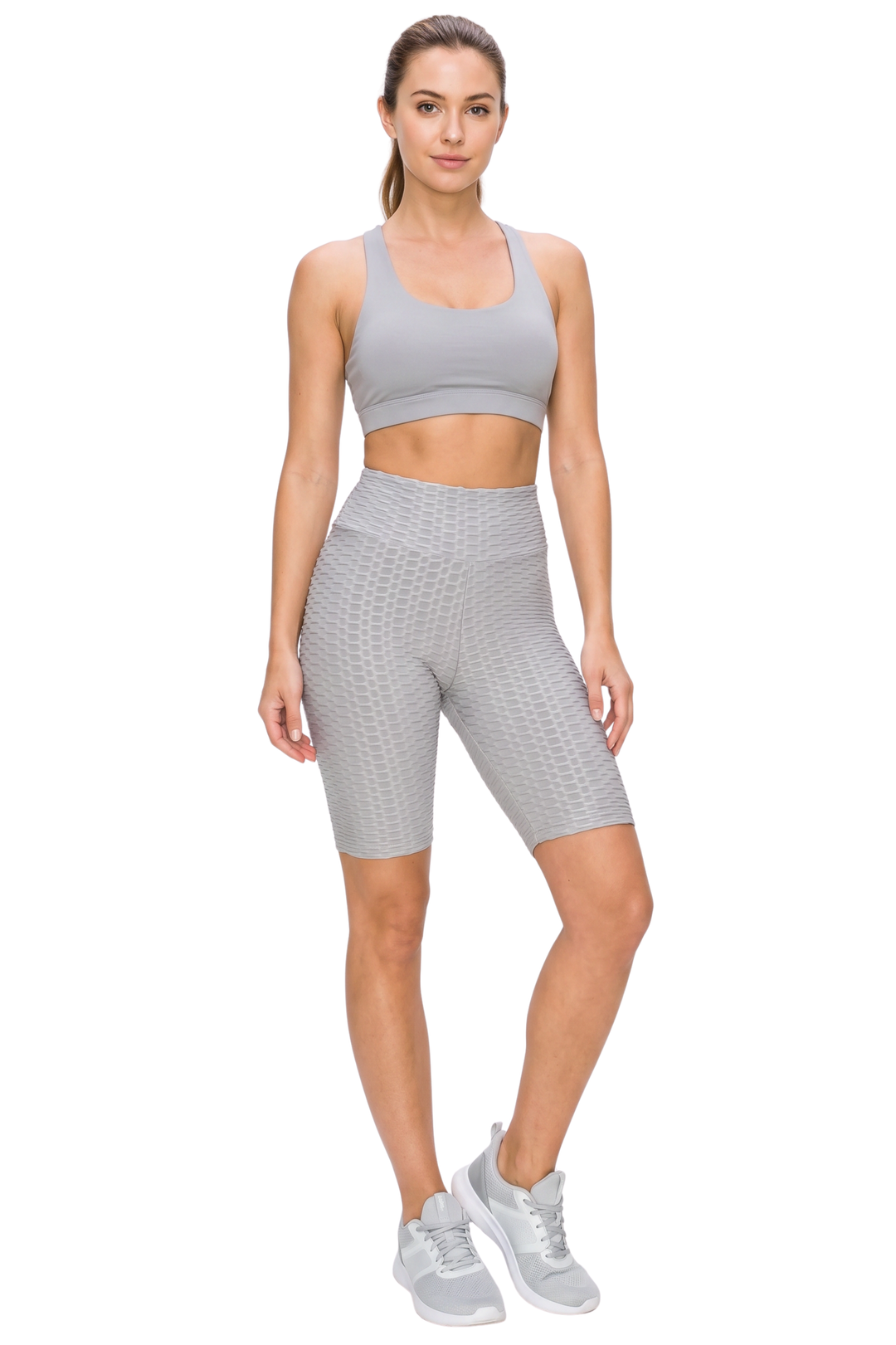 Wholesale Scrunch Butt High Waisted Sport Biker Shorts