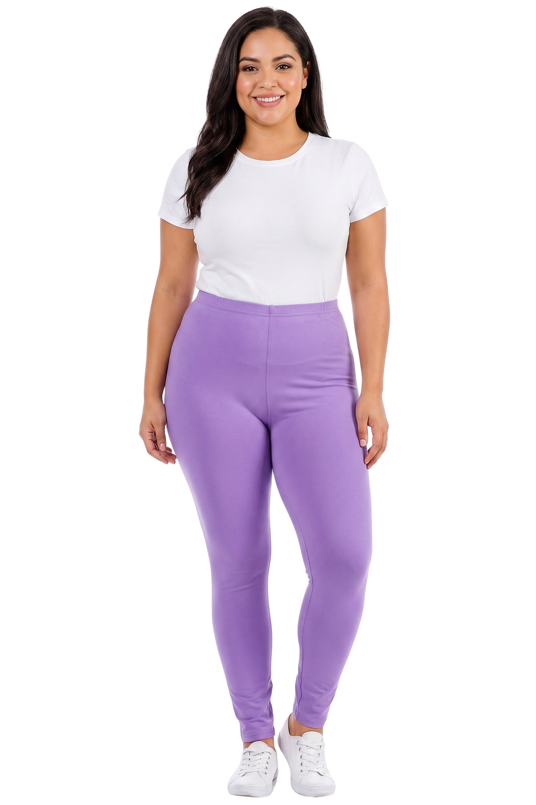 Wholesale Buttery Smooth Basic Solid Plus Size Leggings - New Mix