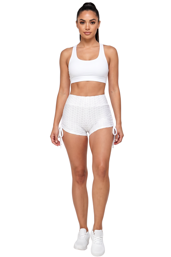 Wholesale Scrunch Butt Side Tie Summer Sport Shorts