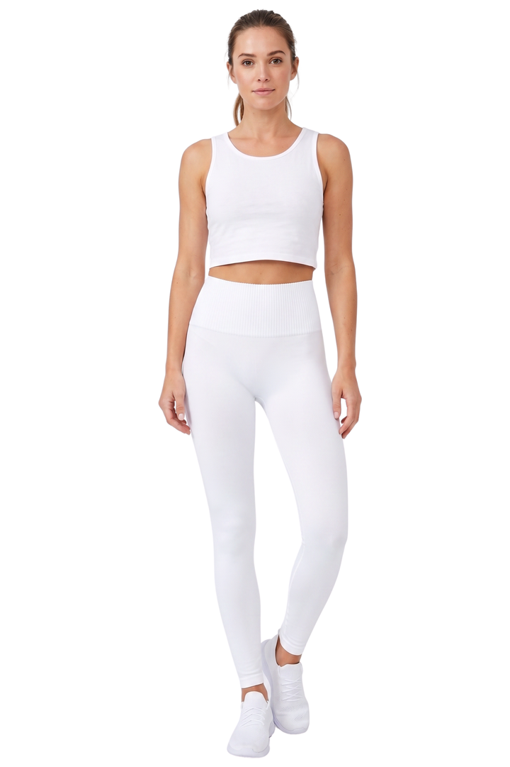 Wholesale High Waisted Basic Contouring Leggings