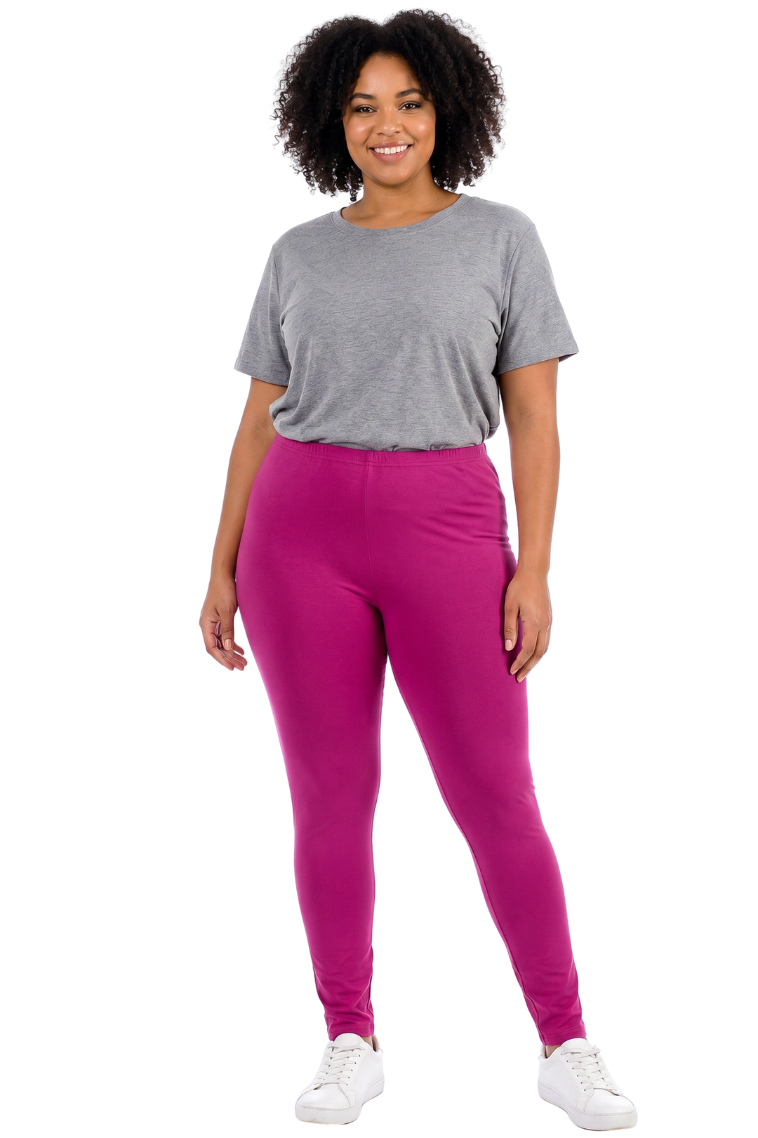 Wholesale Buttery Smooth Basic Solid Plus Size Leggings - New Mix