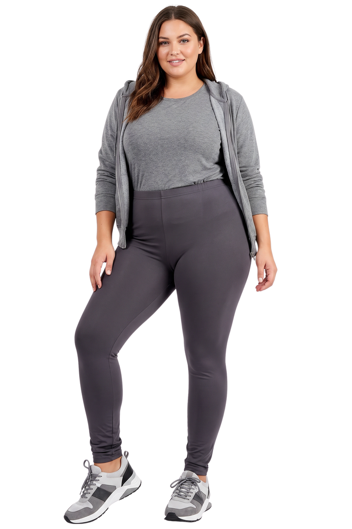 Wholesale Buttery Smooth Basic Solid Plus Size Leggings - New Mix