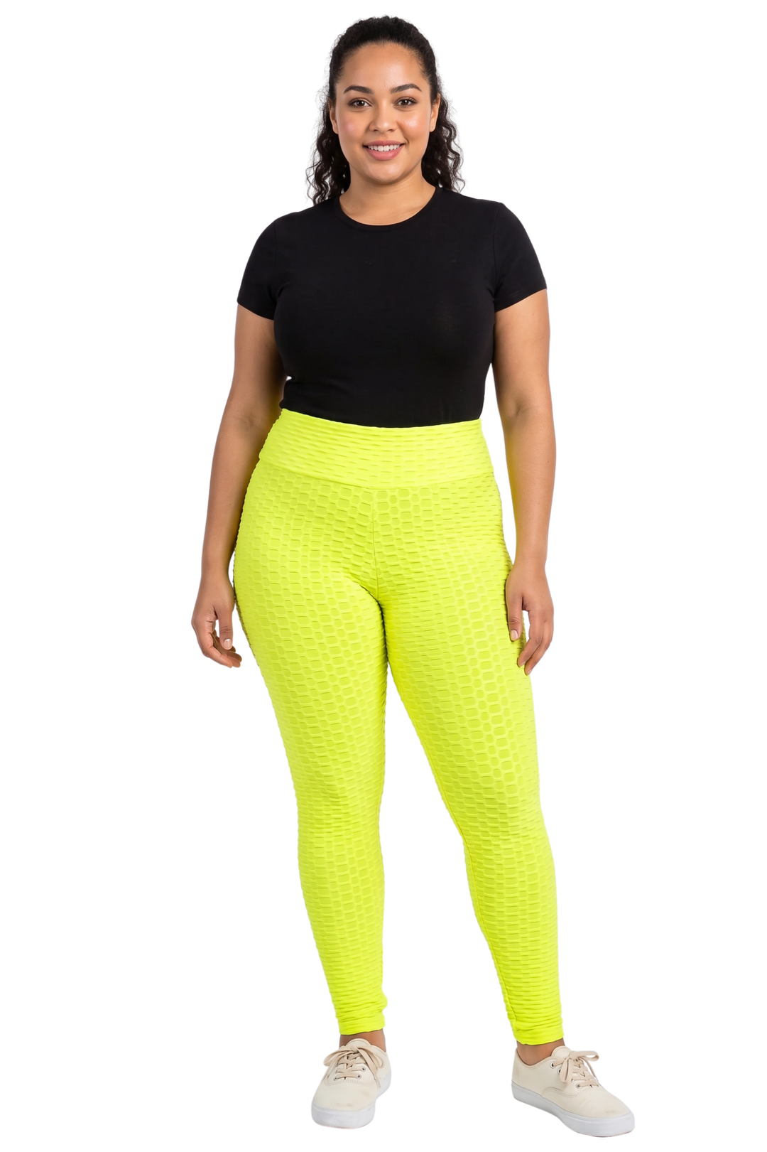 Wholesale Scrunch Butt Textured High Waisted Leggings